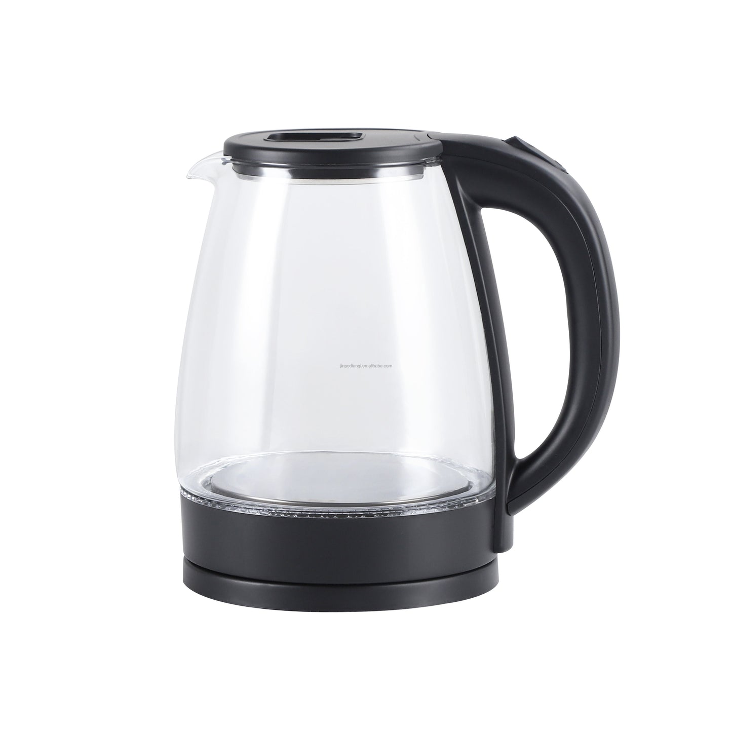 Black Stainless steel glass kettle