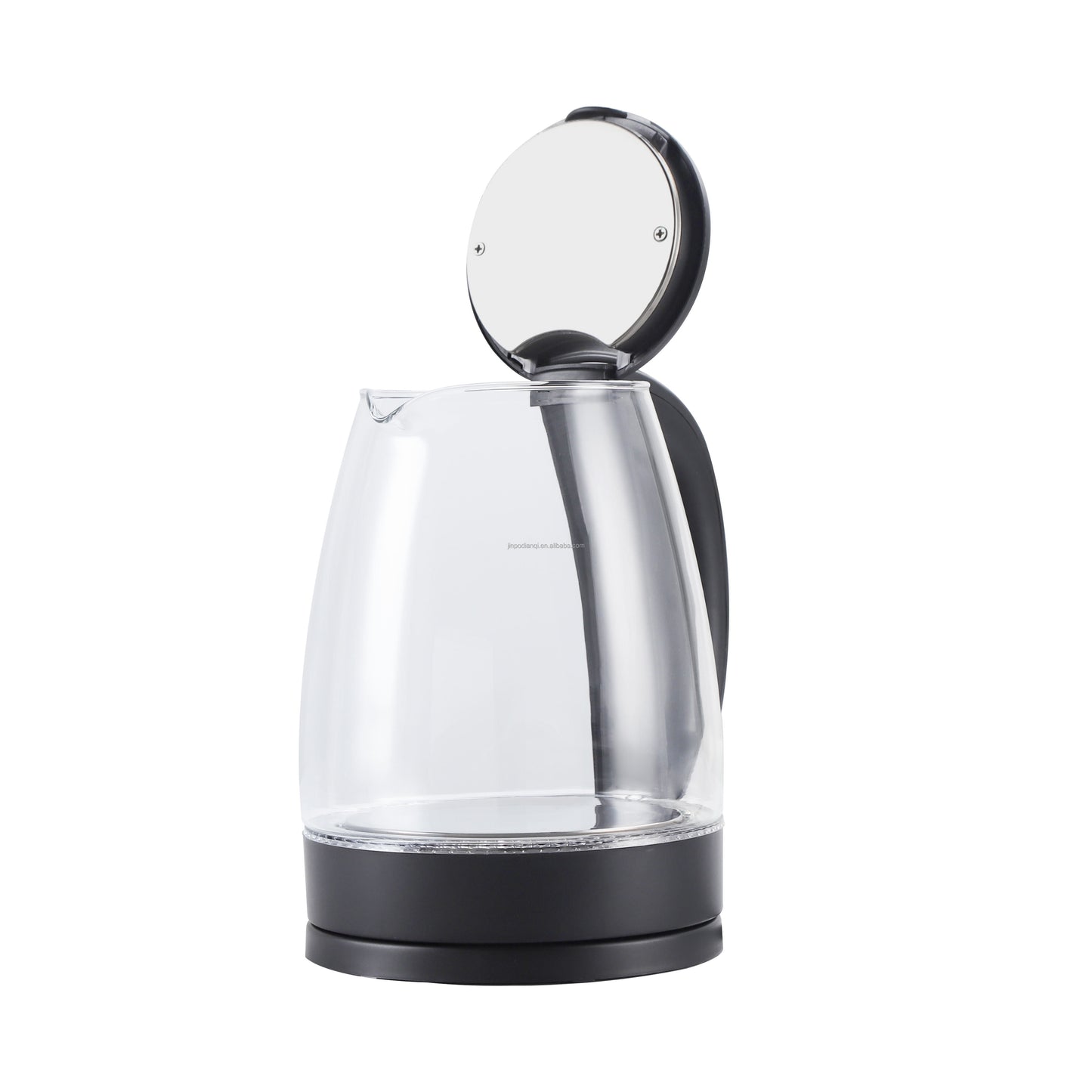 Black Stainless steel glass kettle