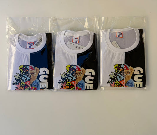 Round neck t-shirt with jeans short
