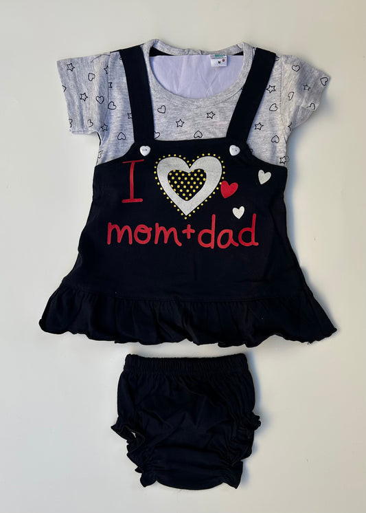 Gelly Belly baby girl navy frock