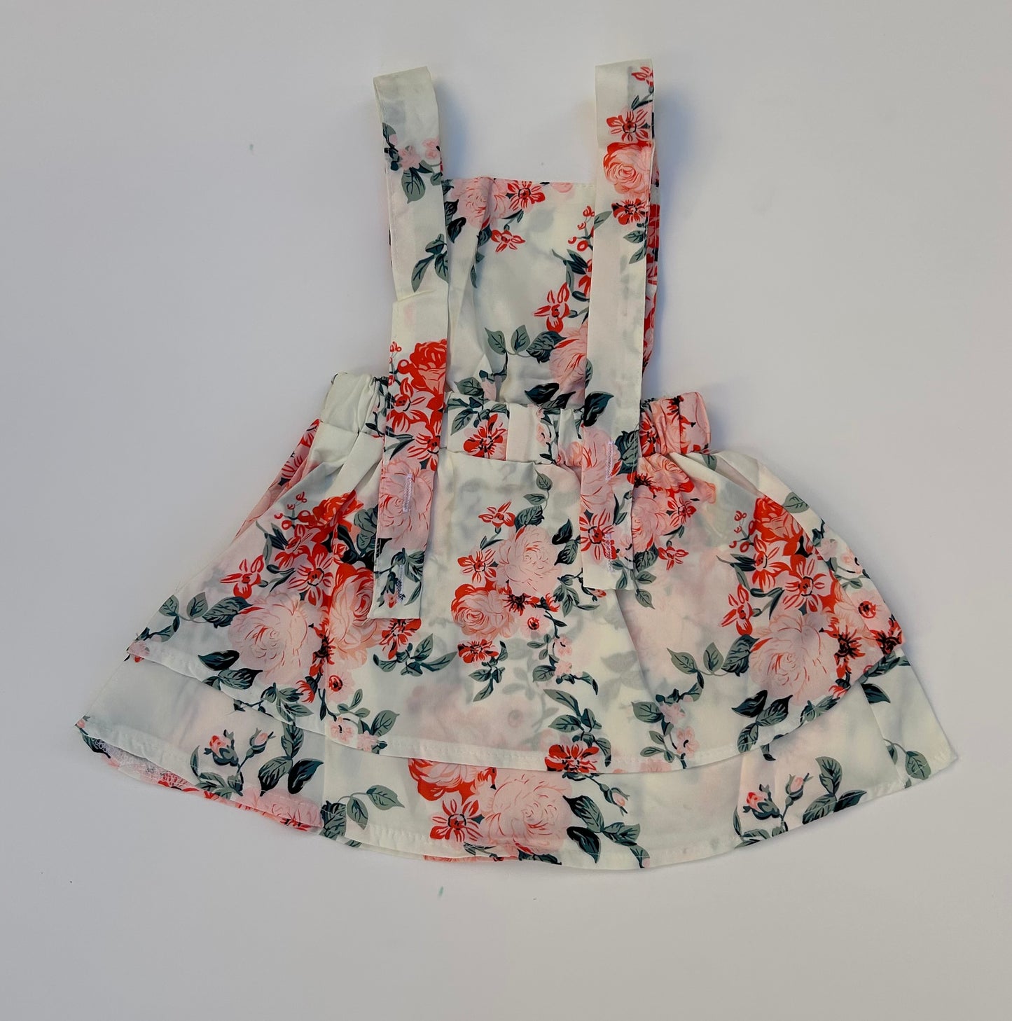IM long sleeve peach flowery baby frock