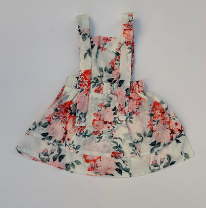 IM long sleeve peach flowery baby frock