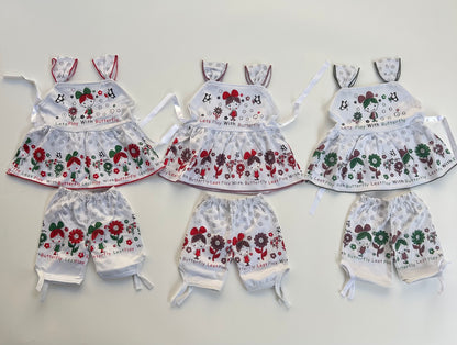 Thick cotton Baby frock with pant