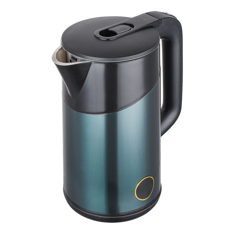 Stainless steel coloured modern kettle