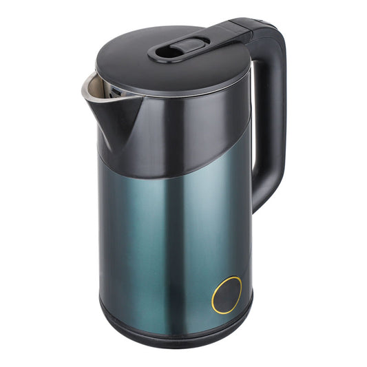 Stainless steel coloured modern kettle