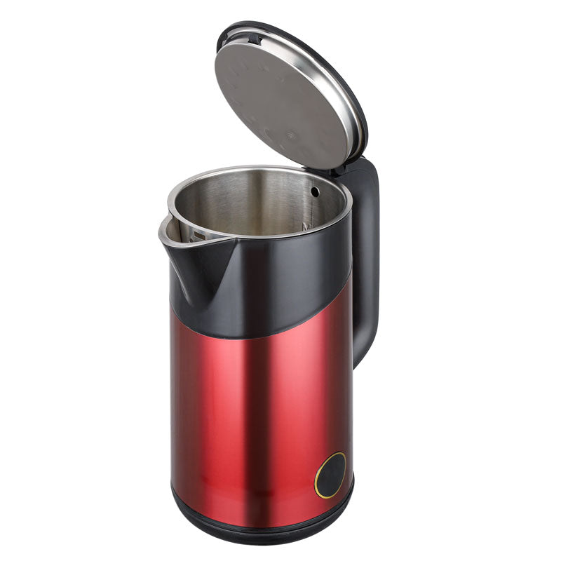 Stainless steel coloured modern kettle
